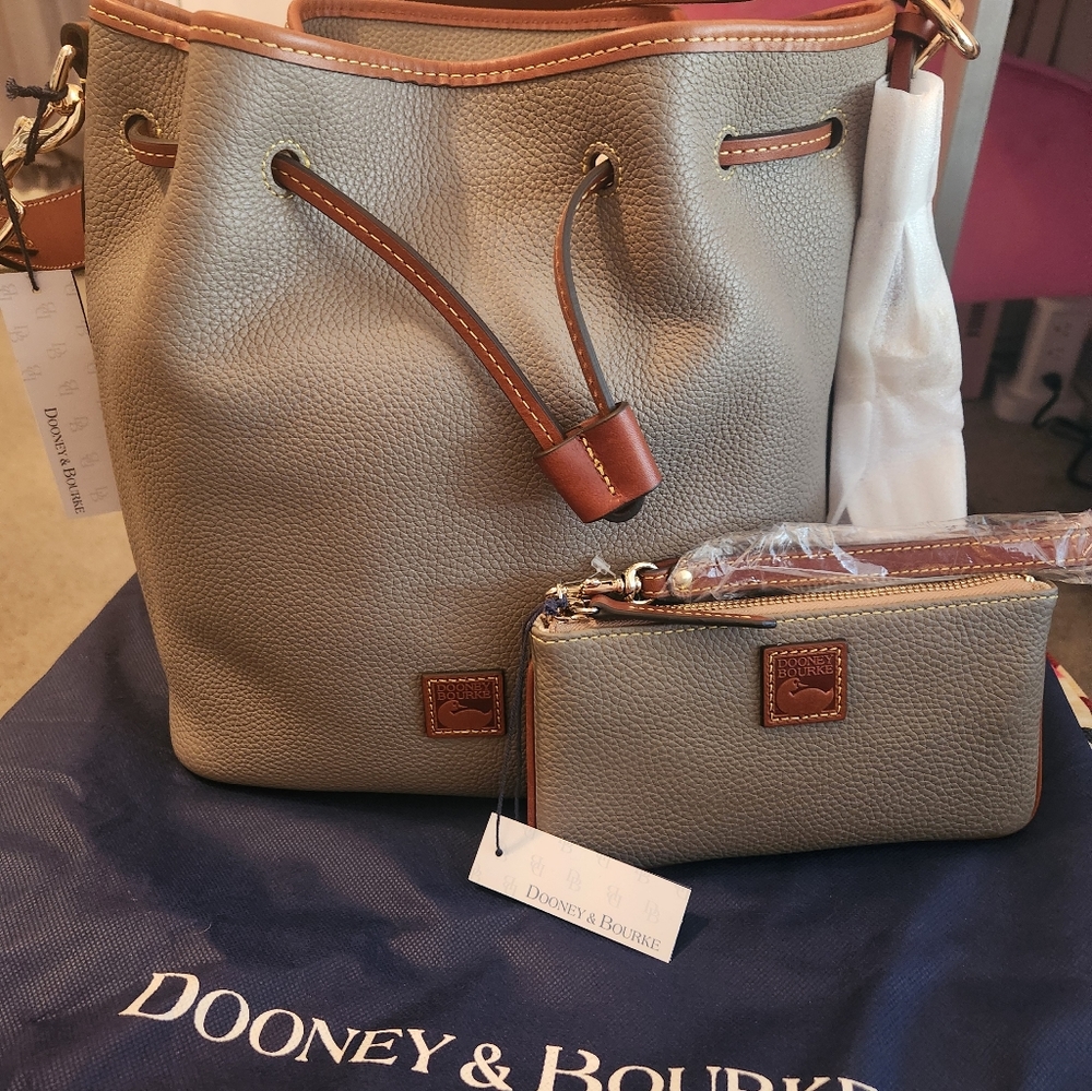 Dooney & Bourke Pebble Grain Drawstring Bag